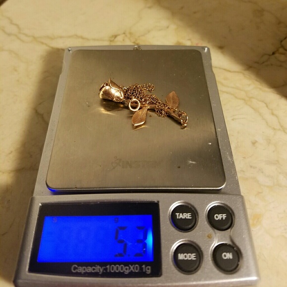 14kt GP Necklace rose gold - Picture 8 of 8